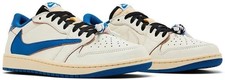 FRAGMENT DESIGN X T. SCOTT X NIKE JORDAN 1 LOW OG SP 'SAIL MILITARY BLUE'