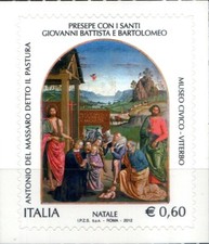 2012 italia repubblica Natale religioso MNH