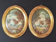 COPPIA QUADRI CON PAESAGGIO