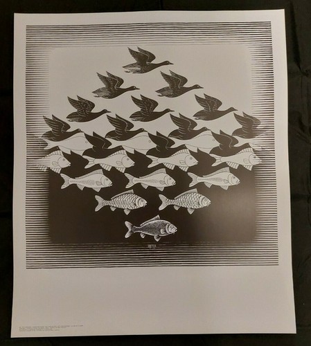 Escher aria e acqua circa - m.c.,