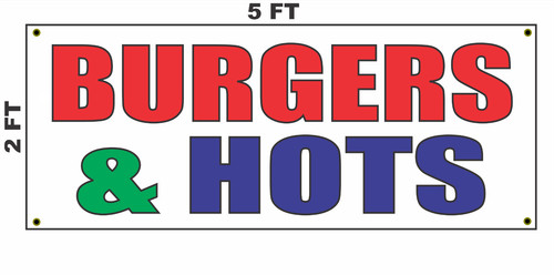 Insegna banner hamburger - insegna, &