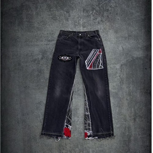 Jeans punk skater - gamba, larga