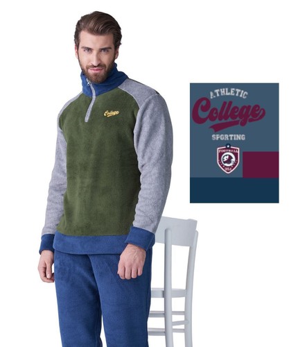 Pigiama uomo con - zip, in