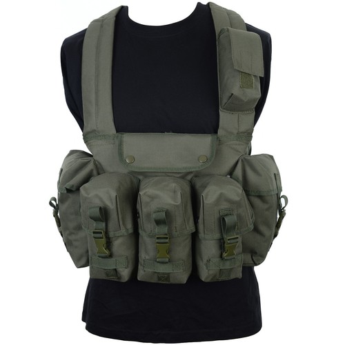 Pettorina verde oliva - , tasche
