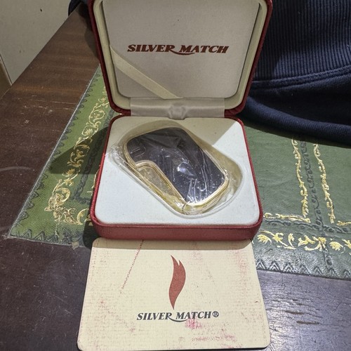 Silver match vintage lighter - silver,