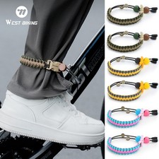 WEST BIKING Pantaloni Ciclismo Fascia Gambe Cinghia Sicurezza Riflettente Caviglia Cintura Bici