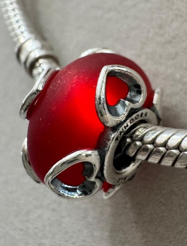 Charm pandora vetro murano - vetro,