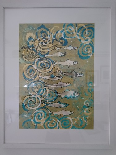 Quadro moderno dipinto - a, mano