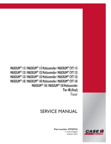 Manuale servizio trattore - servizio,