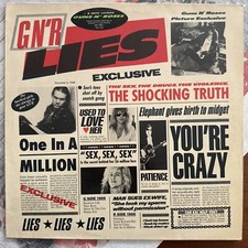 Guns N' Roses-Lies @1988 Made in UK Europe  Geffen Records ‎– WX 218, Uzi Suicid