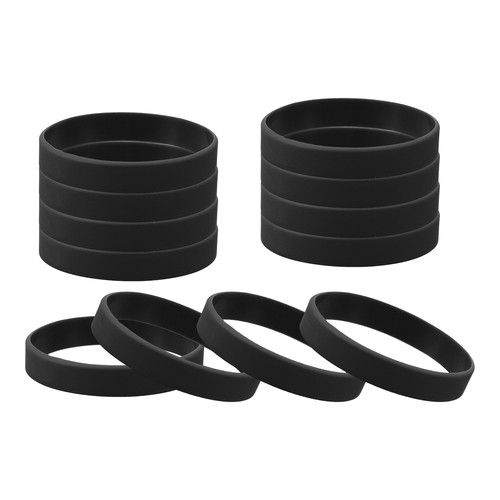 Pcs rubber bracelets - 12,