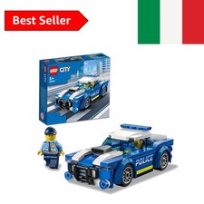 LEGO City Police Auto della Polizia, Set di Costruzione con Minifigure e Macc...
