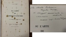Autografato-Lidia RATTI- SU L'ARTE DI GABRIELE D'ANNUNZIO-L'ARTIGIANA CUNEO 1964