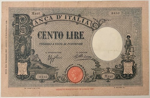 100 lire barbetti grande - grande, b
