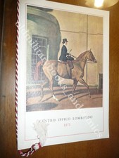 CALENDARIO CENTRO IPPICO LOMBARDO 1971 CON DEDICA PERFETTO