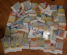 Gratta e vinci - usati e grattati, lotto 110 pezzi, per collezione