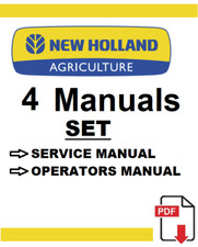 New Holland TN75D Tractors Service Repair Operators Owners Shop Manual PDF USB