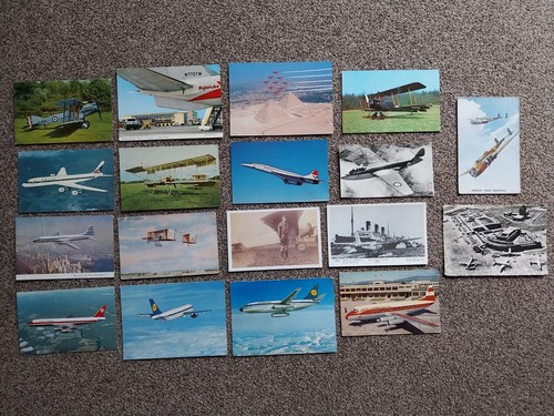 Aeroplanes postcard lot - x,
