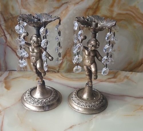 Statuine bronzo con putti - con,