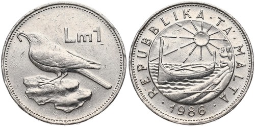 Malta lira 1986 2007 - malta,