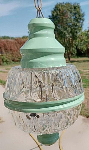 Lampadario vintage vetro - lampadario,