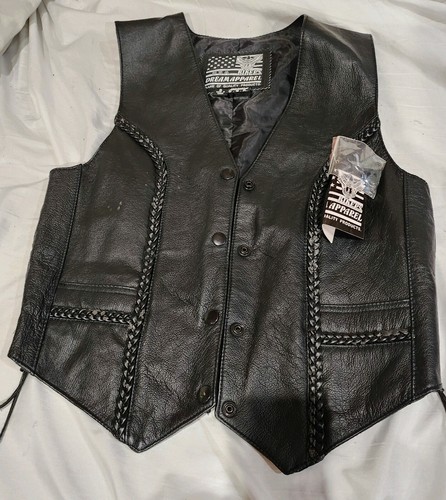 Gilet donna pelle nero - da,