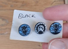 Antique Victorian Black Glass