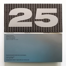 Gall. La Polena 250 artisti per il 25° anniversario Genova 1987 Invito/Ephemera