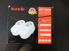 Power Line Elettrico Tenda AV1000 1GBIT Ethernet con Presa Passante