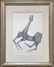 TREVI CLAUDIO (Padova, 1928 - Bolzano, 1987) CAVALLO inchiostro su carta s. d. c