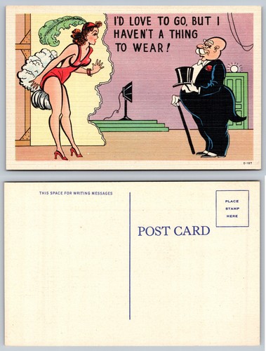 Cartolina umorismo donna - , dei