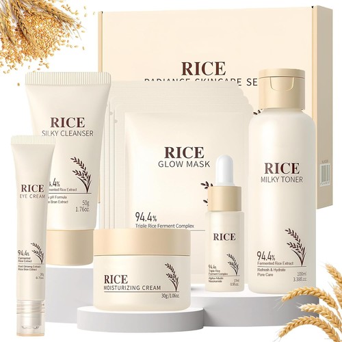 Pezzi riso kit skincare viso - riso,