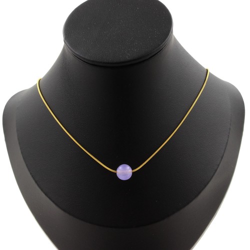 Collana perla calcedonio - perla,