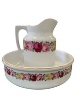 Set da bagno toilette vintage ceramica Laveno