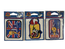 LOONEY TUNES 3 TOPPE RICAMO TERMOADESIVO CON FERRO STIRO ABBIGLIAMENTO TESSUTO