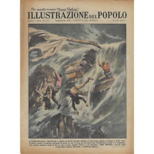 1934 * Illustrazione Del Popolo (N°5) "Il Motopeschereccio Bartolomeo è Naufraga