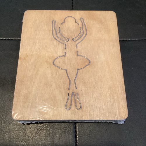 Ballerina legno fustellata - legno,