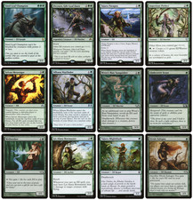MTG - 12 x Different Green Elf