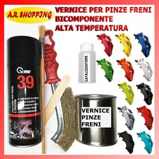 KIT COMPLETO VERNICE PINZE FRENI BICOMPONENTE ALTA TEMPERATURA VARI COLORI 