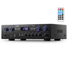 Donner MAMP5 Amplificatore di Potenza Audio Bluetooth Ricevitore 440W 4 Canali Amplificatore HiFi
