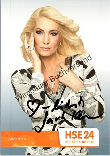 Autografo originale sarah kern - autografo,