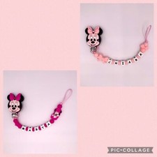 CATENELLA PORTACIUCCIO CON NOME SILICONE PERSONALIZZATA CON ADATTATORE MAM NUK