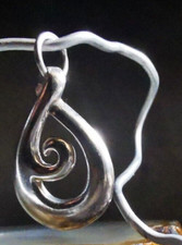 Ciondolo argento 925 moderno