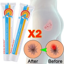 Confezione 2 Emorroidi Rimuovi Unguento Crema Erboristica Sollievo Pile Dolore Ridurre Prurito