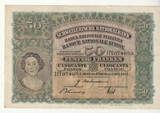 SVIZZERA - 50 FRANCHI