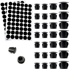 120 Pezzi Tappi Copriforo in Plastica - 5Mm/6Mm/8Mm/10Mm Tondo per Nascondere Fo