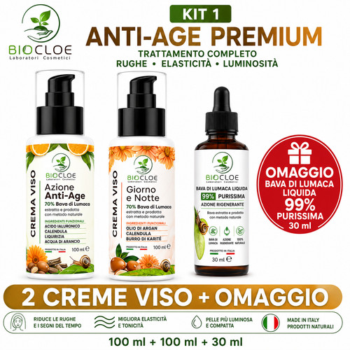 Crema viso bava - 70%, lumaca