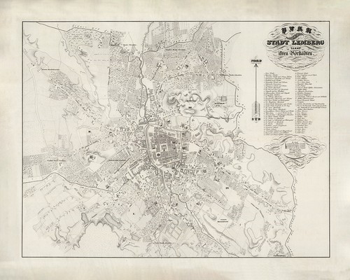 1844 mappa leopoli galizia - 1844,
