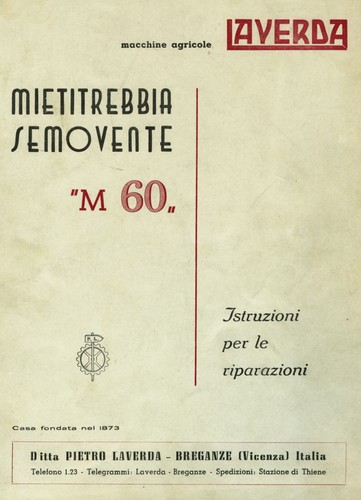 Mietitrebbia laverda 60 - mietitrebbia, m