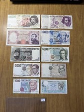 LOTTO 10 BANCONOTE LIRE 100000